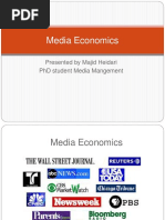 Media Economics: Presented by Majid Heidari PHD Student Media Mangement