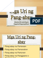 Mga Uri NG Pang-Abay