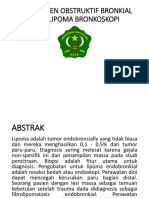 Manajemen Obstruktif Bronkial Fibrolipoma Bronkoskopi