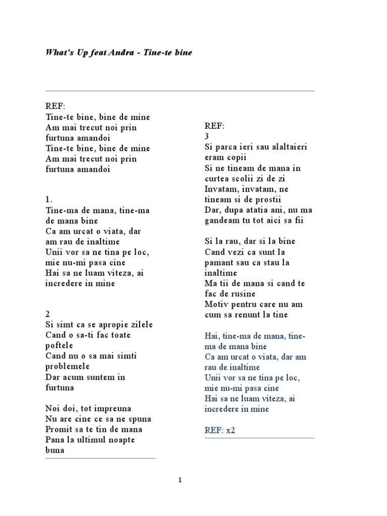 Versuri Cantece | PDF