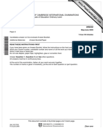 University of Cambridge International Examinations General Certificate of Education Ordinary Level