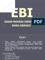 Ejaan Bahasa Indonesia (EBI)