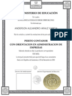 Diploma de Perito Contador
