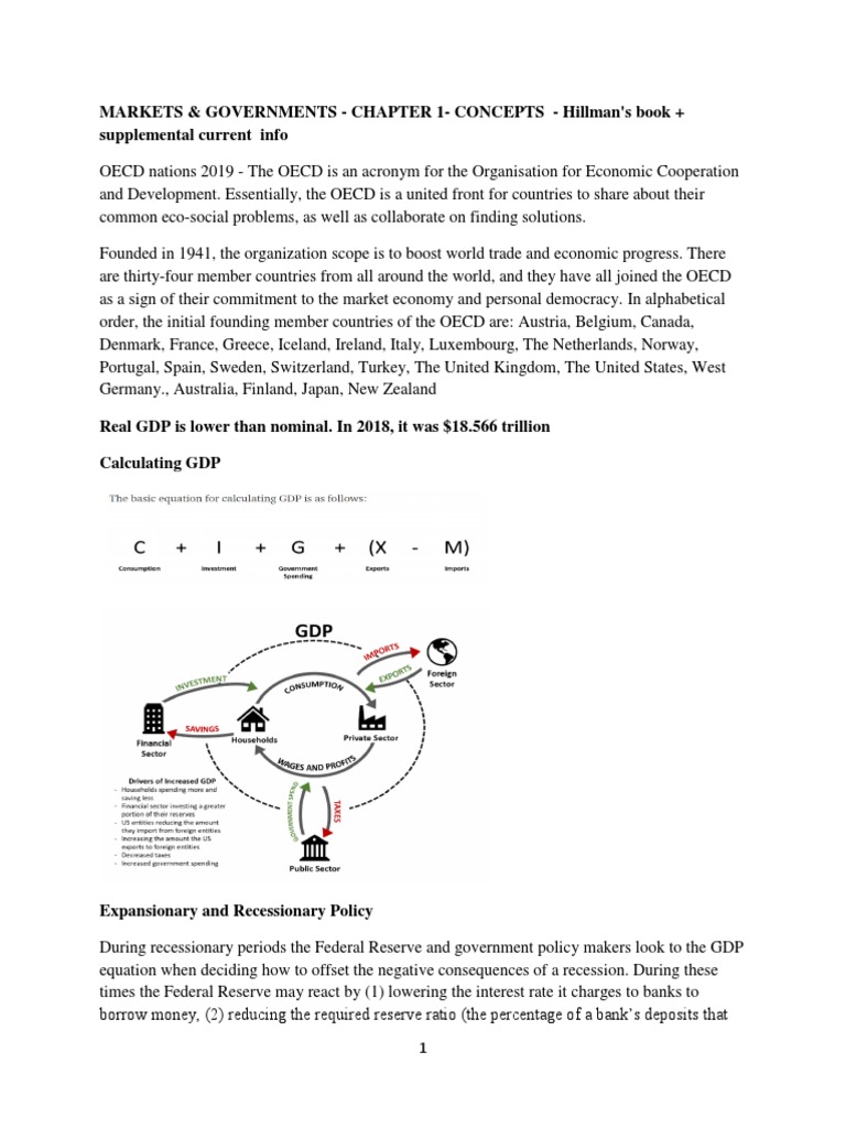 Understanding GDP and Economic Policies | PDF | Public Good | Gross ...