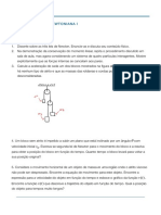 #Lista 2 - Mecânica Newtoniana I