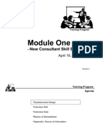 Module One: - New Consultant Skill Building