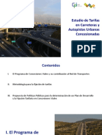 Estudio de Tarifas en Autopistas Urbanas Concesionadas