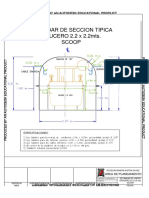 Estandar de Seccion Tipica CRUCERO 2.2 X 2.2mts. Scoop: Produced by An Autodesk Educational Product