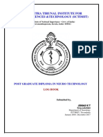 PG Diploma in Neurotechnology Log Book