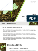 Young Plant Sprouting PowerPoint Templates Widescreen