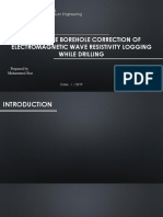 A Real-Time Borehole Correction of Electromagnetic Wave Resistivity Logging While Drilling