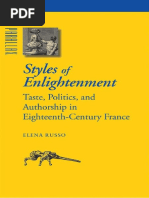 (Parallax - Re-Visions of Culture and Society) Elena Russo - Styles of Enlightenment - Taste, Politics and Authorship in Eighteenth-Century France-Johns Hopkins University Press (2006)