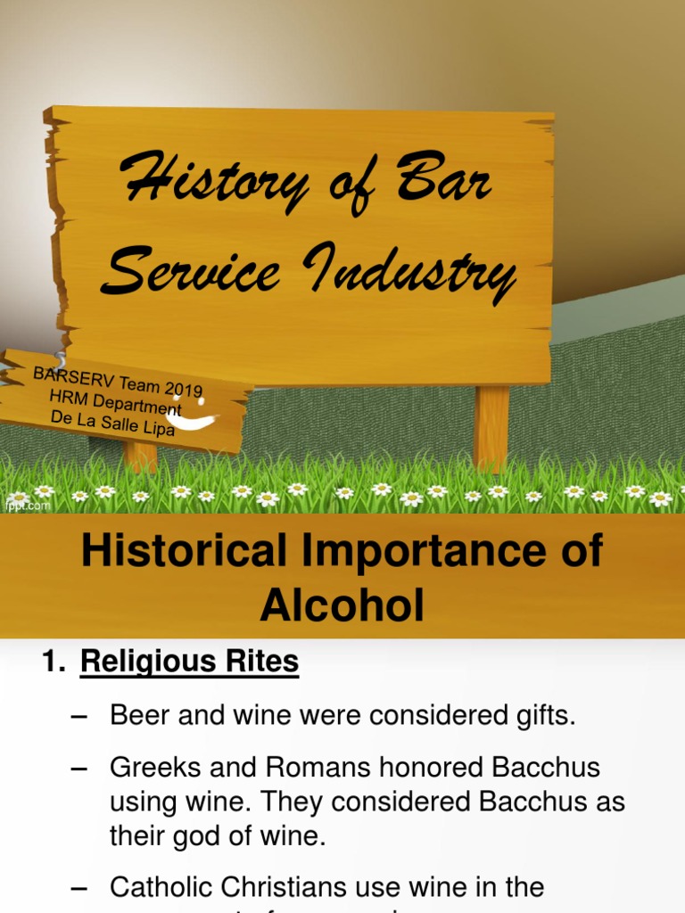 History of Bar and Beverage Industry | PDF | Bar | Pub