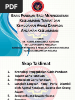 Garis Panduan Bagi Meningkatkan Keselamatan Tempat Dan Kemudahan