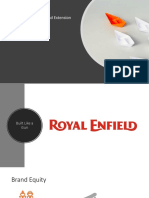 Brand Extension Evaluation for Royal Enfield