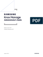SAMSUNG Knox Manage 19.9 Administrator Guide 20190925