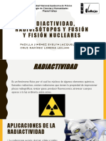 Radiactividad, radioisótopos y fusión y fisión nucleares.pptx