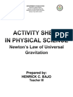 Activity Sheet-Acceleration of Falling Objects