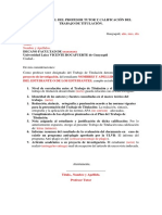 Informe final y calificación del trabajo de titulación