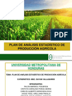 Presentacion Plan Estadistico de Produccion Agricola