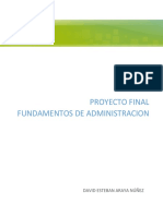 Proyecto Final Administracion David Araya Nunez