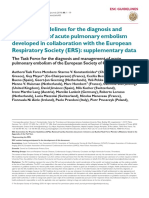 2019 ESC Guidelines For The Management of PE Supplementary Data