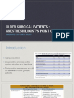 Older Surgical Patients: Anesthesiologist'S Point of View: Annemarie Chrysantia Melati
