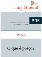Economia Mineral: Professor: Michel Melo Oliveira 1°semestre de 2019