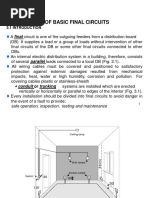 Installation of Basic Final Circuits: Conduit or Trunking