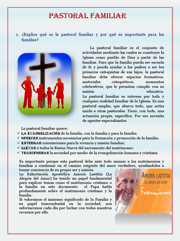 Importancia de la Pastoral Familiar | PDF | Familia | Matrimonio