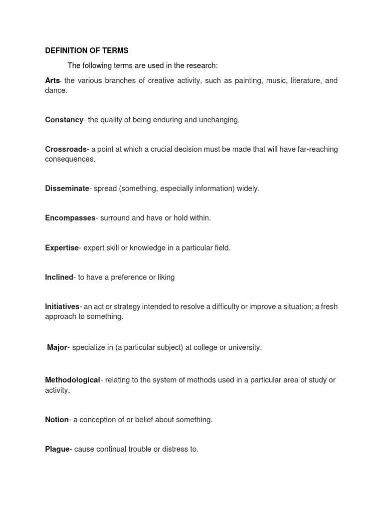 Research Terminology Guide | PDF