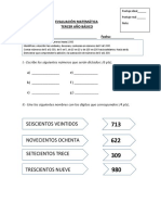 EVALUACIÓN MATEMÁTICA