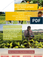 Production Factors of Farm Business