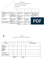 Pauta Evaluación Mascaras Artes Visuales 4 Básico