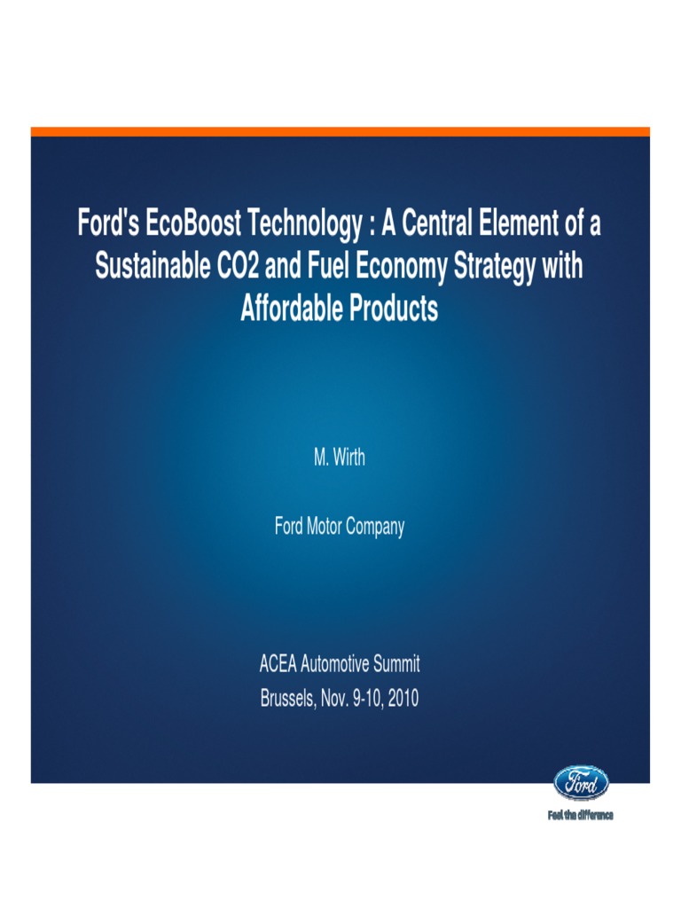 Ford Ecoboost System | PDF | Hybrid Vehicle | Fuel Economy In Automobiles