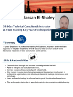 Mohamad Hassan El-Shafey: Oil &gas Technical Consultant& Instructor 11 Years Training & 13 Years Field Experience