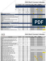 OGS Short Courses Calendar Cairo July 2019 To June 2020: Midstream