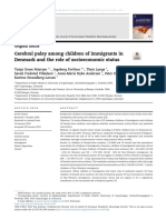 Cerebral Palsy Among Children of Immigrants in Denmark and The Role of Socioeconomic Status