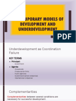 Contemporary Models of Development and Underdevelopment