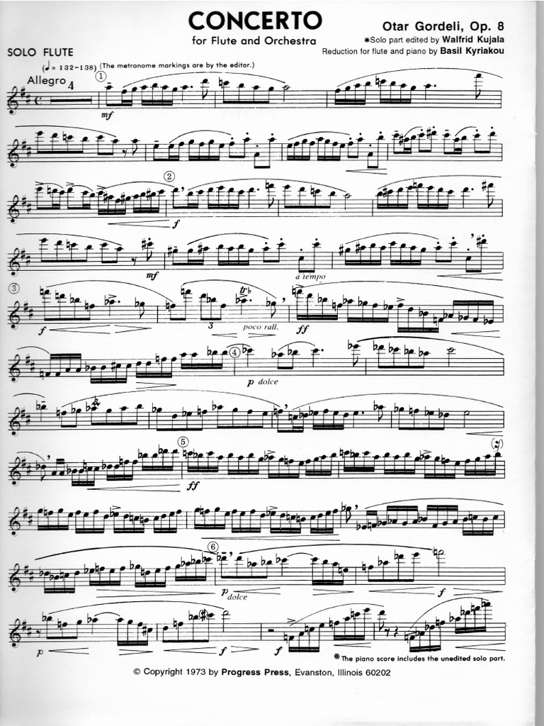 Gordeli Concerto For Flute PDF