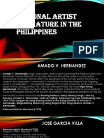 National Artist Literature in The Philippines
