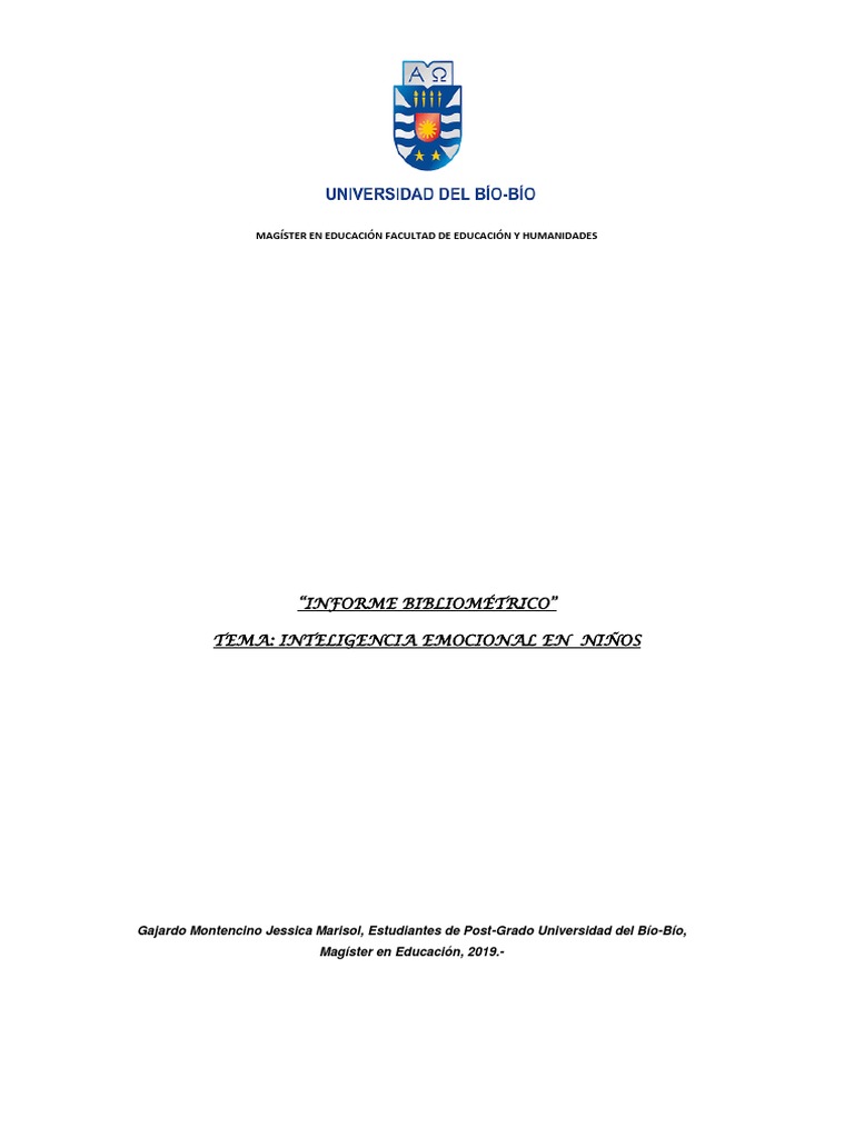 Analisis Bibliométrico Pdf Inteligencia Las Emociones
