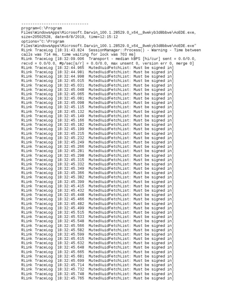 RLink Session Log Analysis | PDF | Computer Data | Operating System ...
