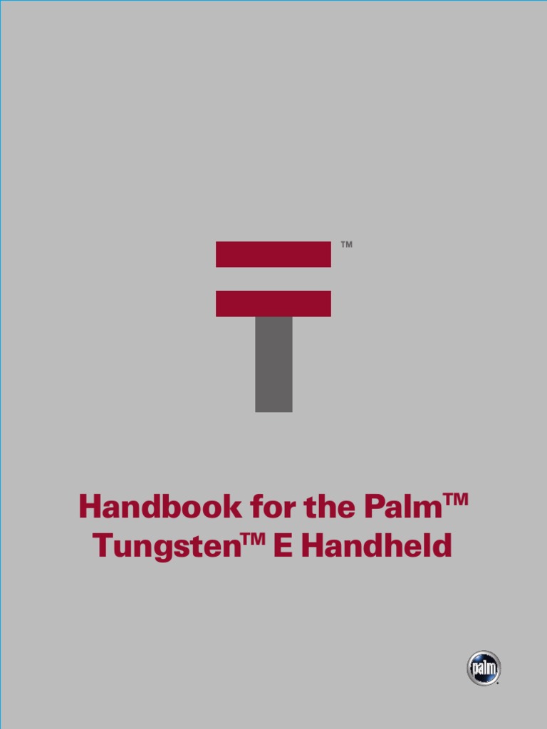TungstenE Handbook PDF Menu Icon