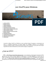 Guía de Cifrado Con GnuPG para Windows PDF
