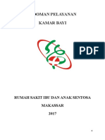 Pedoman Pelayanan Kamar Bayi