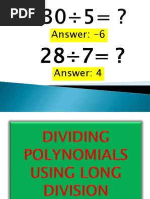 Long Division