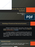 Rotational Mechanical Systems: Borja, Manuelito O. BSEE 5-1