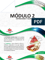 Curso Manipulacion de Alimentos Modulo 2 Definiciones y Glosario