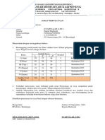 Surat Peryataan Kepala Madrasah